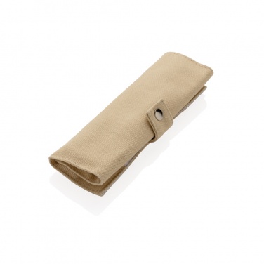 Logotrade Firmengeschenke das Foto: Wiederverwendbares Bambus Reisebesteck