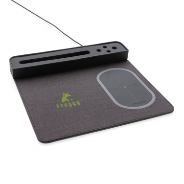 Logotrade Logogeschenke das Foto: Air Mousepad mit 5W Wireless Charger und USB