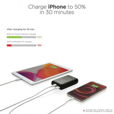 Logotrade Werbeartikel das Foto: Urban Vitamin Alameda 10.000mAh 18W PD Powerbank