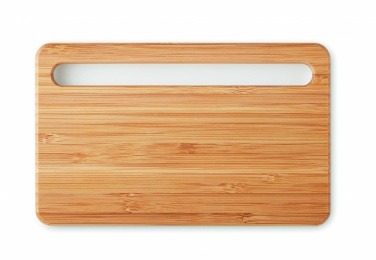 Logotrade Firmengeschenke das Foto: Induktive Ladestation Bambus 5W KERALA