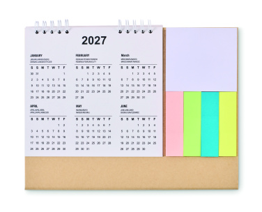 Logotrade Werbeartikel das Foto: Tischkalender mit Memoblock