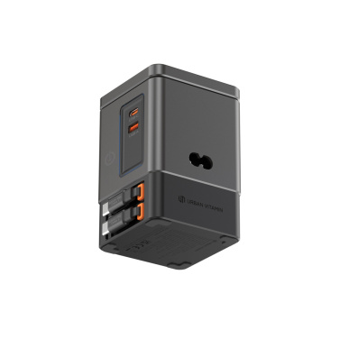 Logotrade Werbeartikel das Foto: Urban Vitamin Sacramento 105W GaN Charger mit einz. Kabeln