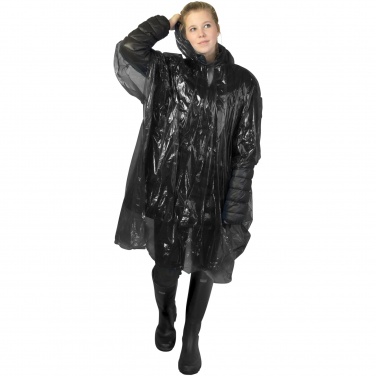 Logotrade promotional item picture of: Ziva disposable rain poncho with storage pouch
