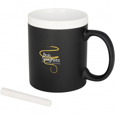 Logo trade business gift photo of: Chalk-write 330 ml ceramic mug