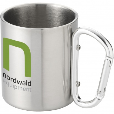 Logo trade promotional merchandise image of: Alps 200 ml insulated mug with carabiner