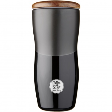 Logo trade promotional merchandise image of: Double-walled ceramic tumbler Reno 370 ml