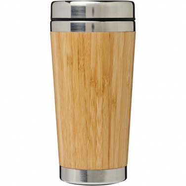 Logotrade advertising product picture of: Bambus 450 ml tumbler with bamboo outer