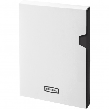 Logo trade promotional giveaways picture of: Classic A6 hard cover pocket notebook