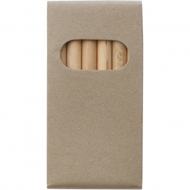 Logo trade corporate gifts image of: Ayola 6-piece coloured pencil set