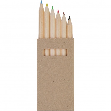 Logotrade promotional merchandise picture of: Ayola 6-piece coloured pencil set