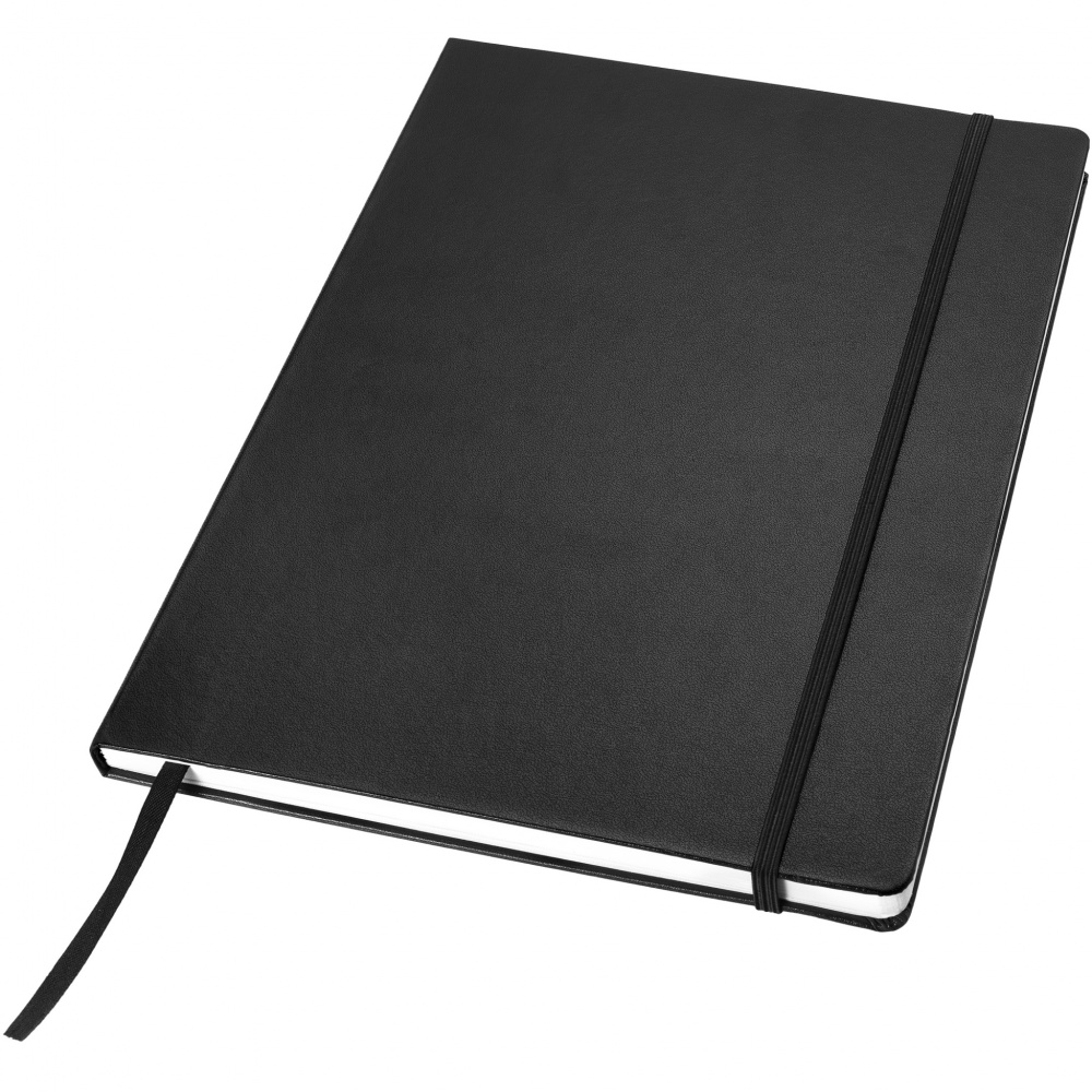 Logo trade promotional giveaways picture of: Executive A4 hard cover notebook