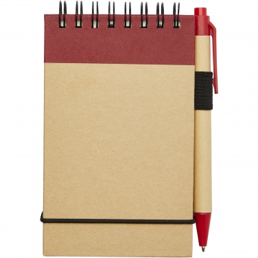 Logo trade promotional giveaway photo of: Zuse A7 recycled jotter notepad with pen