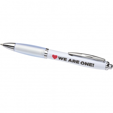 Logo trade promotional gifts image of: Nash ballpoint pen with coloured barrel and grip