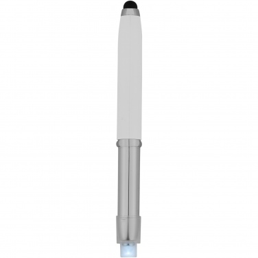 Logo trade promotional products image of: Xenon stylus ballpoint pen with LED light