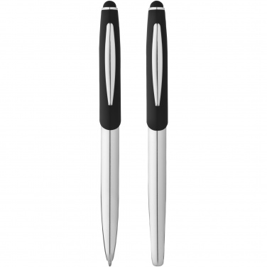 Logotrade promotional giveaway image of: Geneva stylus ballpoint pen and rollerball pen set