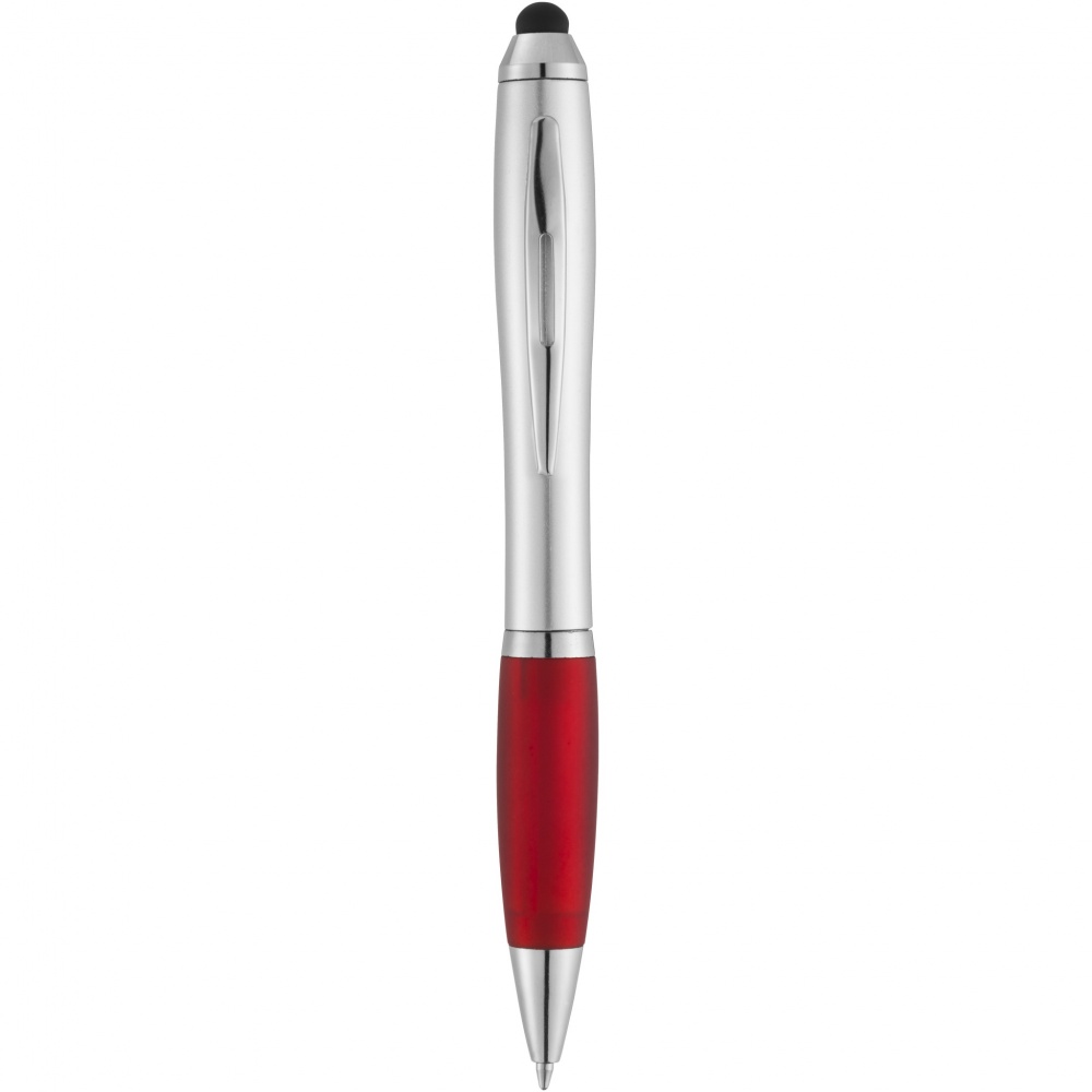 Logo trade promotional gift photo of: Nash stylus ballpoint with coloured grip