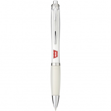 Logo trade advertising products image of: Nash ballpoint pen coloured barrel and grip