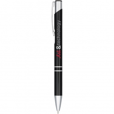 Logo trade business gift photo of: Moneta anodized aluminium click ballpoint pen