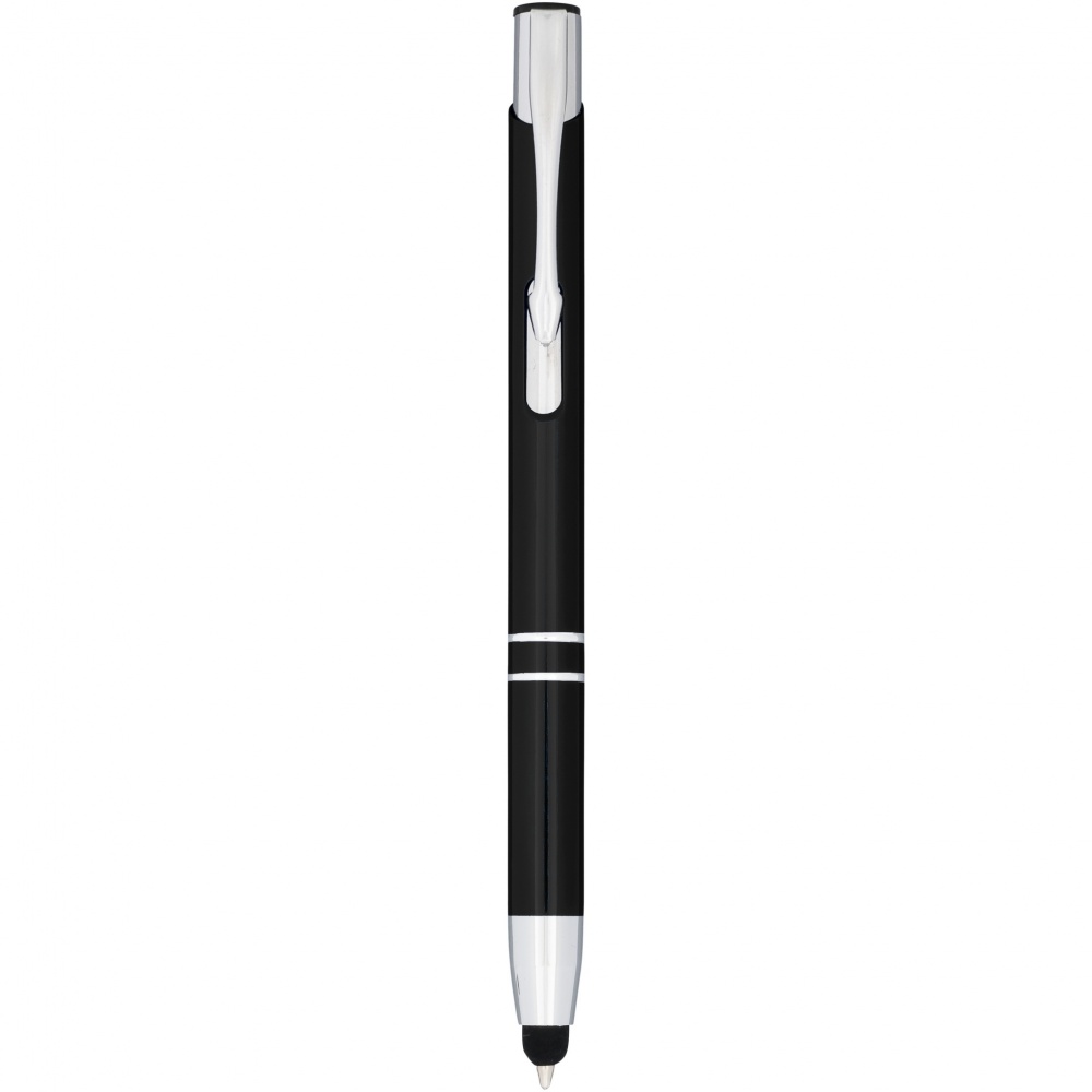 Logotrade advertising product image of: Moneta anodized aluminium click stylus ballpoint pen