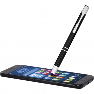 Logotrade advertising product picture of: Moneta anodized aluminium click stylus ballpoint pen