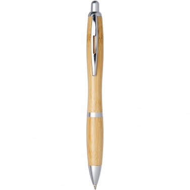 Logo trade promotional giveaways image of: Nash bamboo ballpoint pen