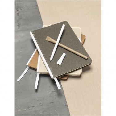 Logo trade promotional giveaways picture of: Asilah recycled paper ballpoint pen