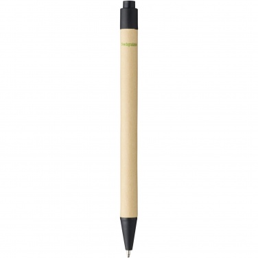 Logo trade advertising products image of: Berk recycled carton and corn plastic ballpoint pen