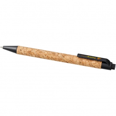 Logo trade advertising product photo of: Midar cork and wheat straw ballpoint pen