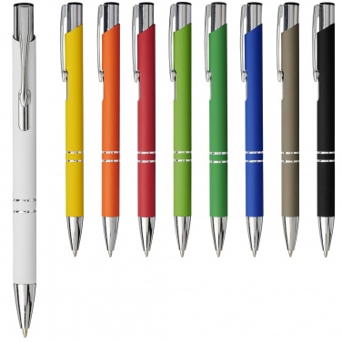 Logotrade promotional merchandise picture of: Moneta soft touch ballpoint pen