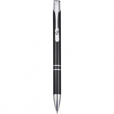 Logo trade advertising products image of: Moneta aluminium click ballpoint pen (black ink)