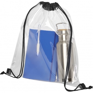 Logotrade promotional merchandise photo of: Lancaster transparent drawstring bag 5L