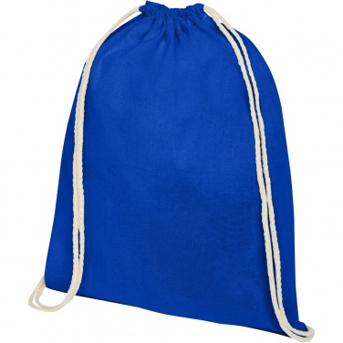 Logotrade business gift image of: Oregon 100 g/m² cotton drawstring bag 5L