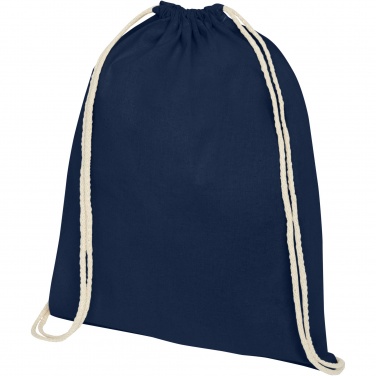 Logotrade promotional merchandise picture of: Oregon 100 g/m² cotton drawstring bag 5L