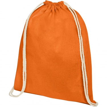 Logotrade promotional merchandise picture of: Oregon 100 g/m² cotton drawstring bag 5L