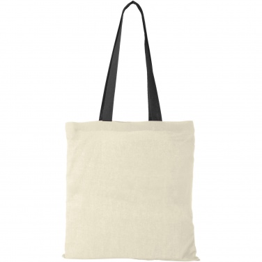 Logotrade promotional gift image of: Nevada 100 g/m² cotton tote bag coloured handles 7L
