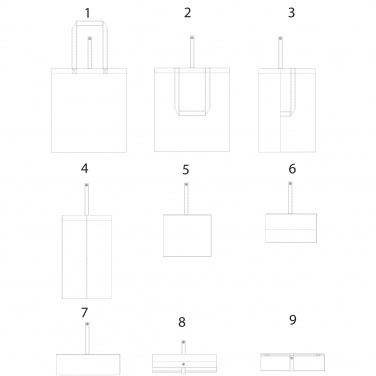 Logotrade corporate gift image of: Nevada 100 g/m² cotton foldable tote bag 7L