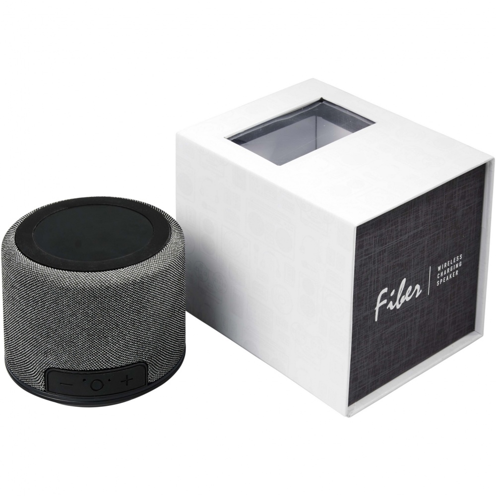 Logotrade advertising product image of: Fiber 3W wireless charging Bluetooth® speaker