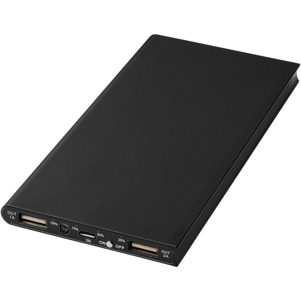 Logo trade business gift photo of: Plate 8000 mAh aluminium power bank