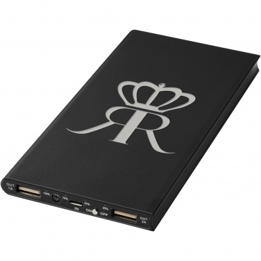 Logo trade promotional giveaways image of: Plate 8000 mAh aluminium power bank
