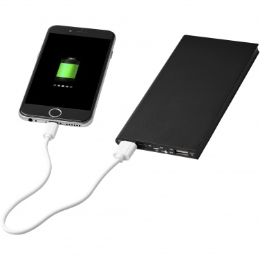 Logo trade corporate gifts picture of: Plate 8000 mAh aluminium power bank