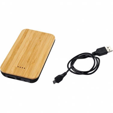 Logotrade promotional merchandise picture of: Future 6000 mAh bamboo/fabric wireless power bank