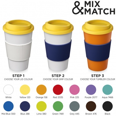 Logo trade promotional merchandise image of: Americano® 350 ml insulated tumbler with grip