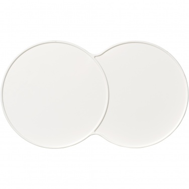 Logo trade promotional giveaways image of: Sidekick plastic coaster