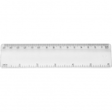 Logo trade advertising products image of: Renzo 15 cm plastic ruler