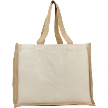 Logotrade promotional merchandise photo of: Varai 320 g/m² canvas and jute shopping tote bag 23L