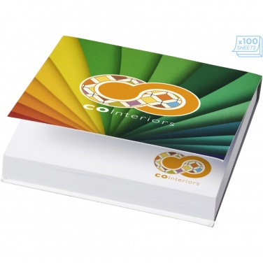 Logo trade promotional item photo of: Sticky-Mate® soft cover squared sticky notes 75x75mm