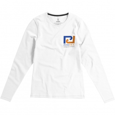 Logotrade business gift image of: Ponoka long sleeve women's organic t-shirt