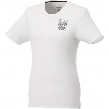 Logo trade corporate gift photo of: Balfour short sleeve women's organic t-shirt