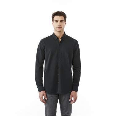 Logo trade advertising product photo of: Bigelow long sleeve men's pique shirt