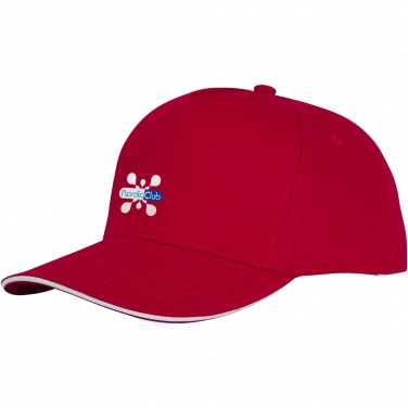 Logo trade business gift photo of: Ceto 5 panel sandwich cap